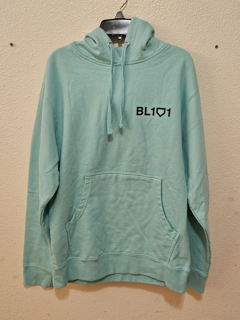 Baseball 101 Mint Green Hoodie Sweatshirt - Men's Pullover